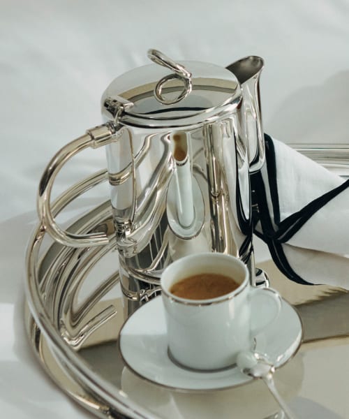 CHRISTOFLE TORSADA COFFEE POT フランスの高級食器 Tea and Coffee Time | Christofle